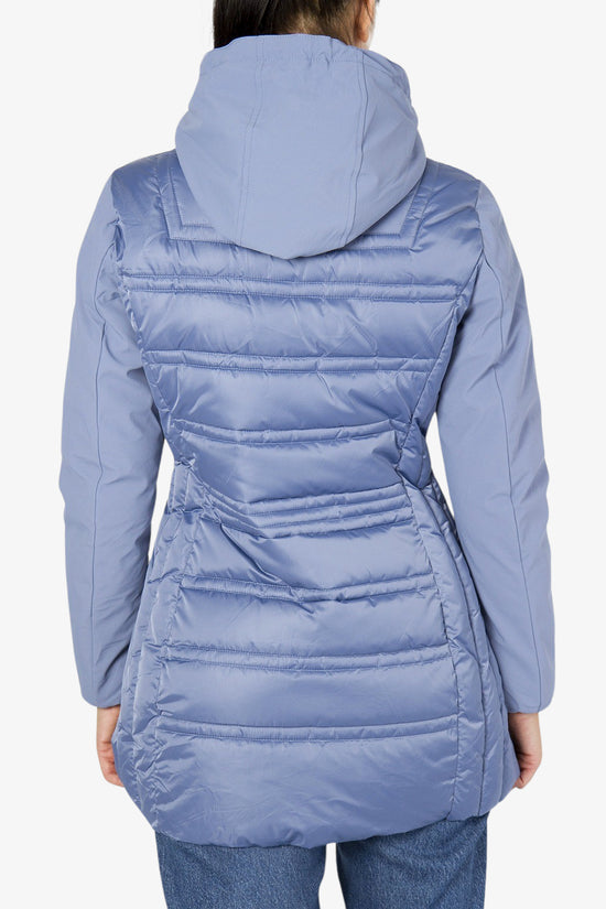 Piumino Full Zip Con Cappuccio E Maniche SoftShell-yes zee-Viola-Donna-O045/m800 0633-