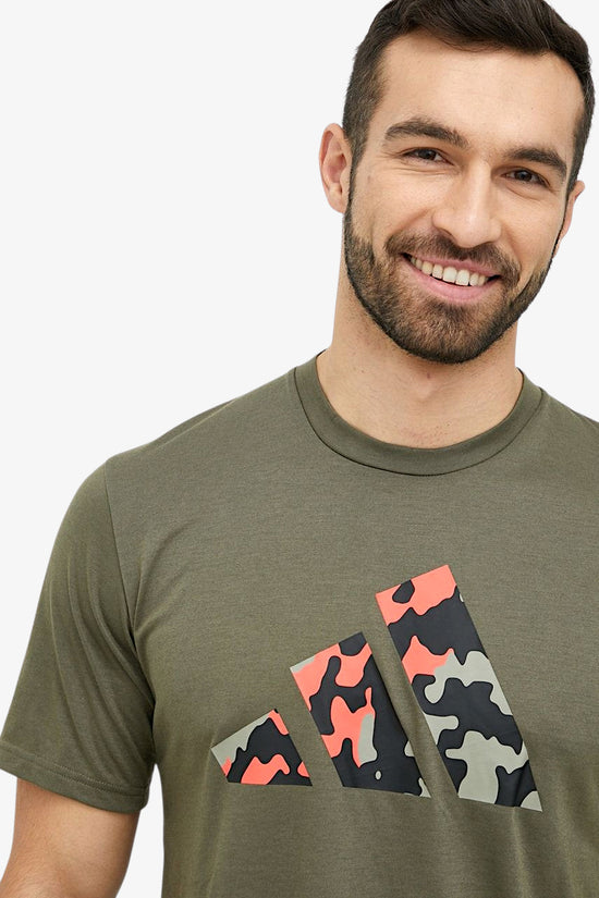 T-Shirt Maniche Corte Train Essentials Seasonal Logo-adidas performance-Verde-Uomo-Ib8257-