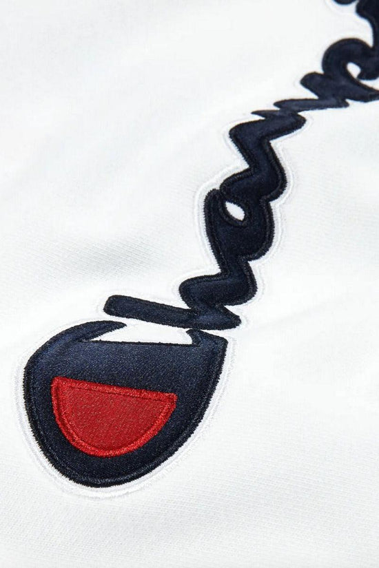 Felpa Girocollo Logo Satin-champion-Bianco-Uomo-214188 ww001-