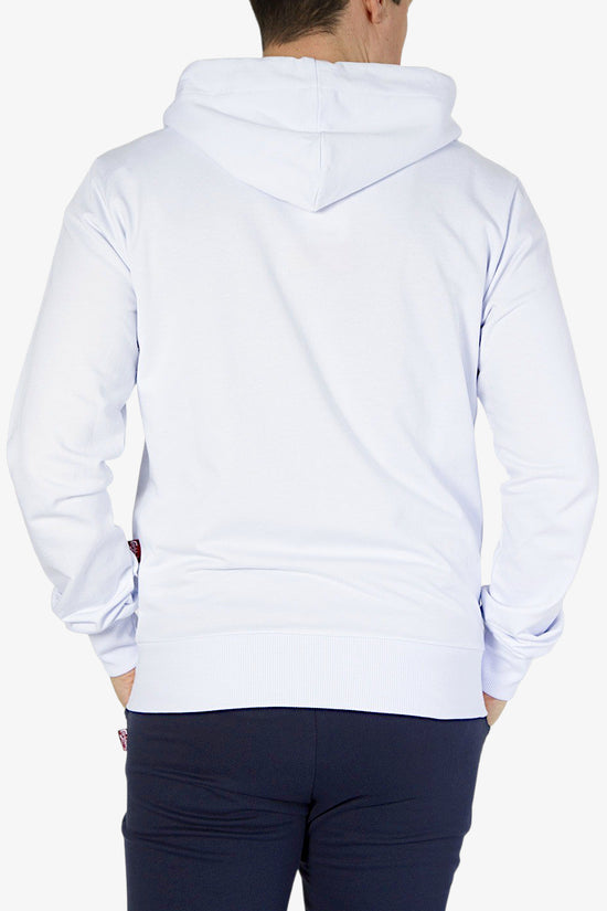Felpa Con Cappuccio Full Zip Big Logo-carlsberg-Bianco-Uomo-Cbu5381-