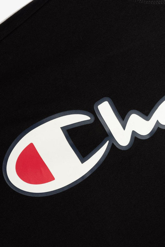 T-Shirt Corta Con Maniche Lunghe Over Big Logo-champion-Nero-Donna-113197 kk001-