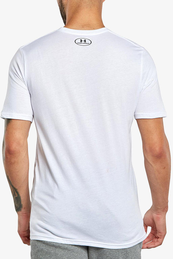 T-Shirt Maniche Corte Sportstyle Left Chest-under armour-Bianco-Uomo-1326799 100-
