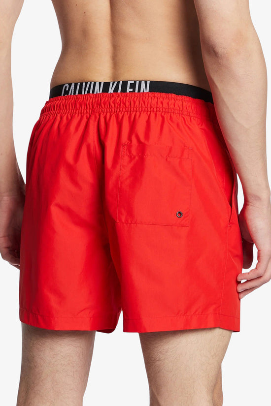 Boxer Mare Con Fascia In Vita Doppia Intense Power-calvin klein swimwear-Rosso-Uomo-Km0km00798 xne-
