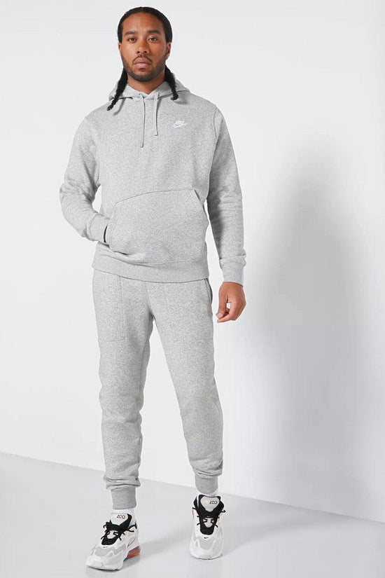 Felpa Con Cappuccio Club-nike sportswear-Grigio-Uomo-Bv2654 063-