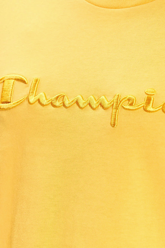 T-Shirt Maniche Corte Big Logo Ricamato-champion-Giallo-Uomo-218490 ys126-