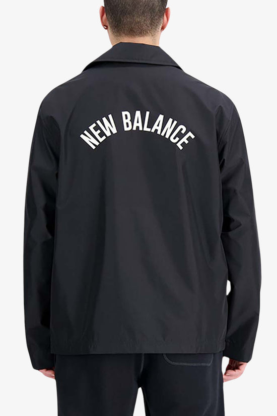 Giacca Con Bottoni Big Logo Sul Retro-new balance-Nero-Uomo-Mj33515 bk-