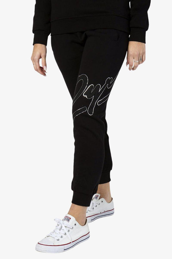 Pantaloni Big Logo Script-pyrex-Nero-Donna-21ipb42673-