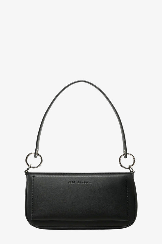 Borsa A Spalla Big Logo-calvin klein jeans-Nero-Donna-K60k610679 0gn-