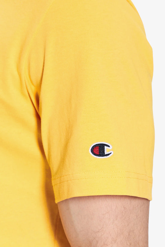 T-Shirt Maniche Corte Big Logo Ricamato-champion-Giallo-Uomo-218490 ys126-