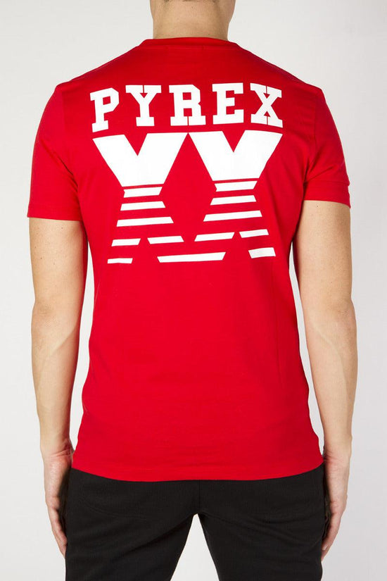 T-Shirt Maniche Corte-pyrex-Rosso-Uomo-20epb40898-