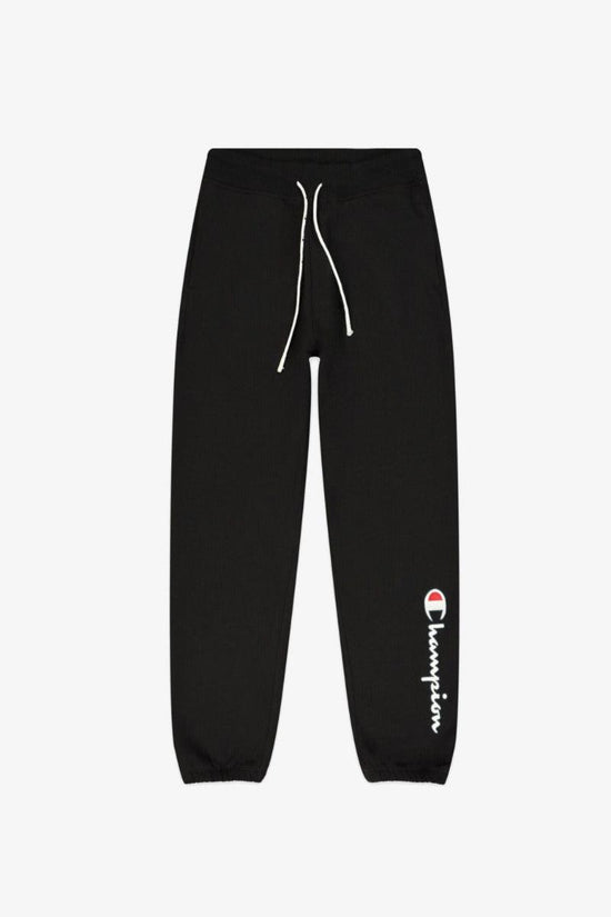 Pantalone Big Logo Ricamato In Satin-champion-Nero-Donna-113192 kk001-