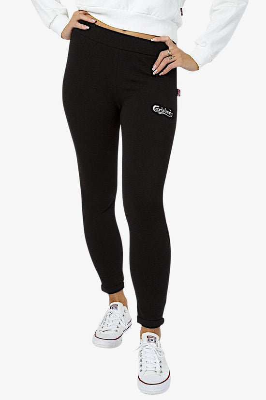 Pantaloni Skinny Logo Piccolo-carlsberg-Nero-Donna-Cbd4446-