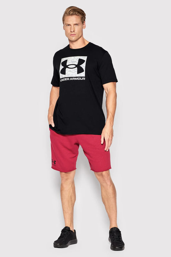 T-Shirt Maniche Corte Box Logo Camo-under armour-Nero-Uomo-1361673 001-
