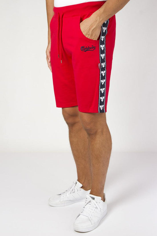 Shorts Con Bande Logo-carlsberg-Rosso-Uomo-Cbu3935-