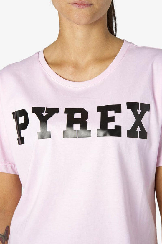 T-Shirt Corta Logo-pyrex-Rosa-Donna-21epb34222-