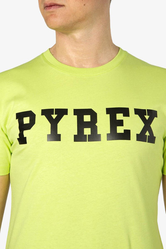T-Shirt Maniche Corte Big Logo-pyrex-Giallo-Uomo-22epb34200-