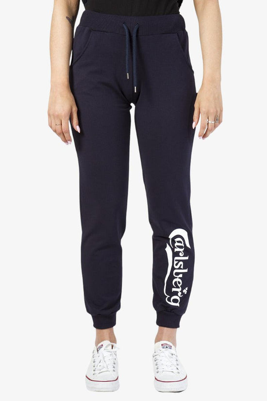 Pantaloni Big Logo-carlsberg-Blu-Donna-Cbdsp4207-