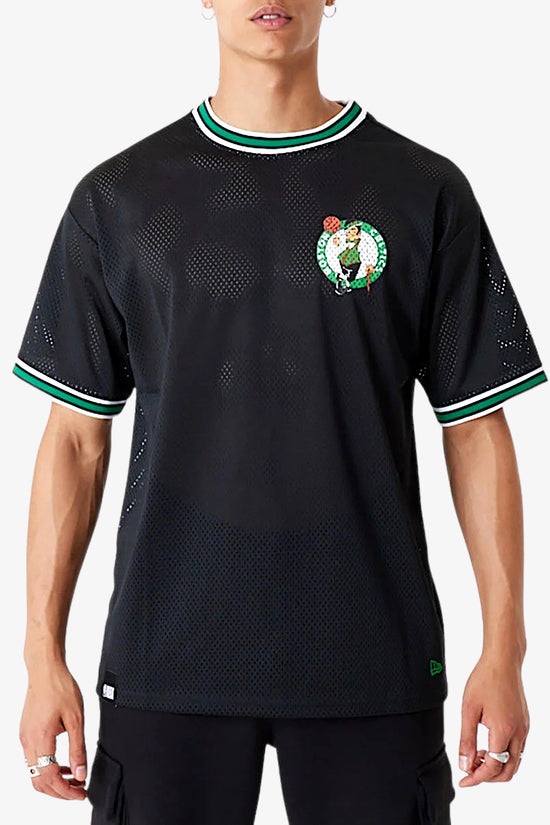 T-Shirt Maniche Corte Boston Celtics NBA Lifestyle Mesh-new era-Nero-Uomo-60416369-