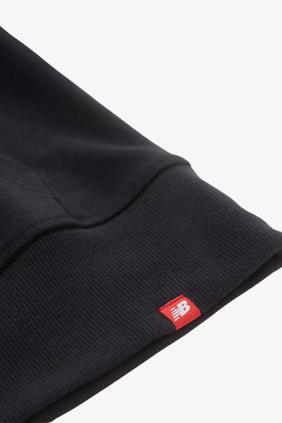 Felpa Con Cappuccio Essentials Stack Logo-new balance-Nero-Uomo-Mt03558bk-