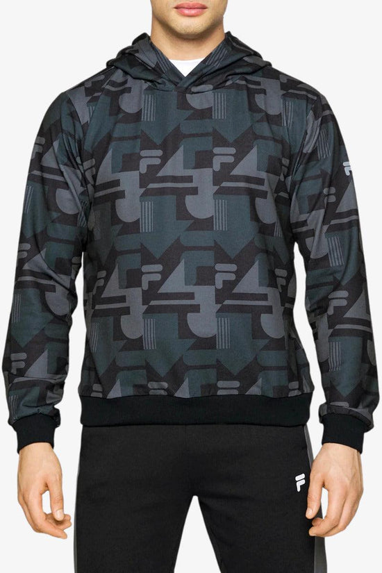 Felpa Con Cappuccio Riad Aop-fila-Grigio-Uomo-Fam0065 83022-