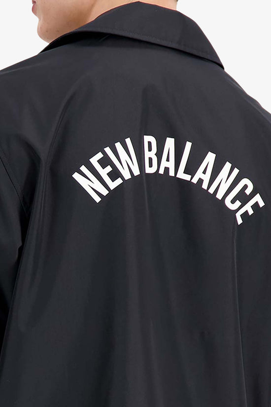 Giacca Con Bottoni Big Logo Sul Retro-new balance-Nero-Uomo-Mj33515 bk-
