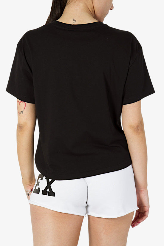 T-Shirt Corta Big Logo-pyrex-Nero-Donna-23epb34222-
