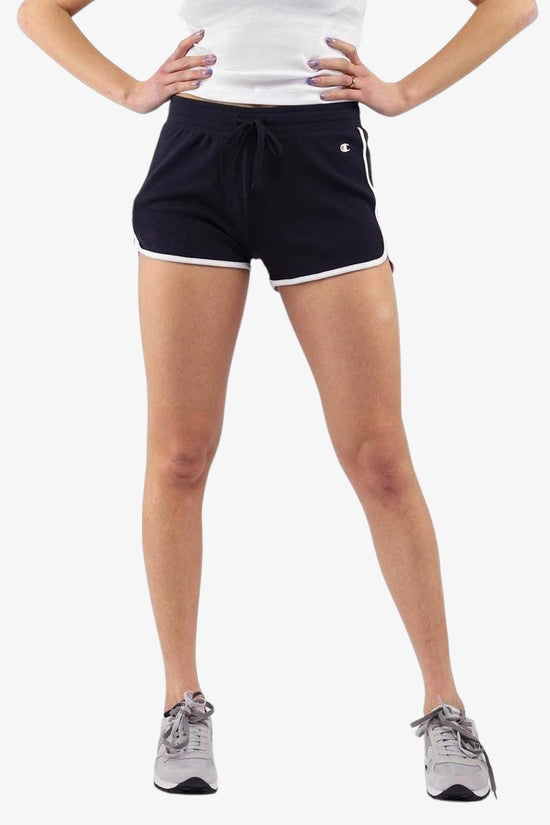 Shorts C Logo Con Profilo Cordonato A Contrasto-champion-Blu-Donna-114916 bs501-
