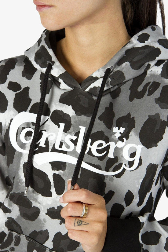 Felpa Con Cappuccio Maculata Big Logo-carlsberg-Grigio-Donna-Cbd4506 nero-