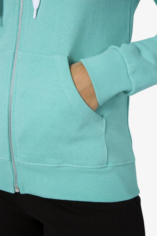 Felpa Full Zip Con Cappuccio Big Logo Sul Retro-pyrex-Verde-Donna-22epb40739-