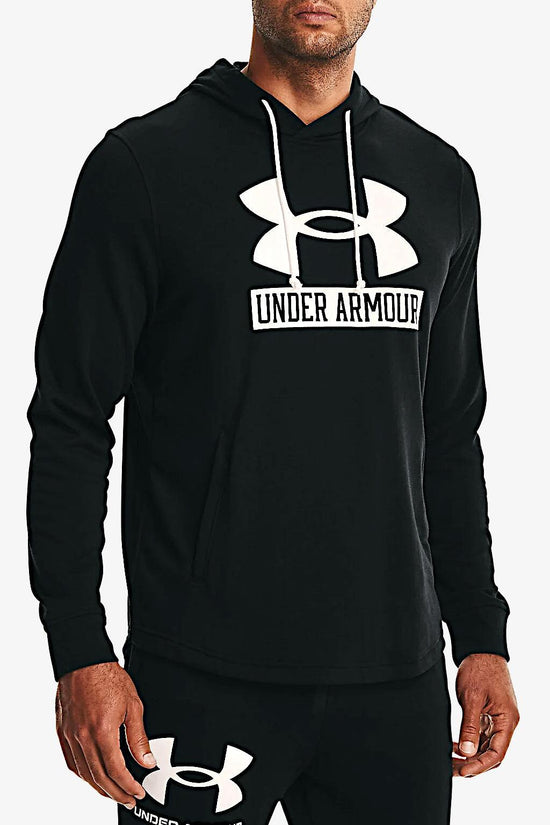 Felpa Con Cappuccio Baseline Rival Terry Logo-under armour-Nero-Uomo-1370390 001-