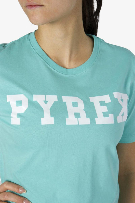 T-Shirt Maniche Corte Big Logo-pyrex-Verde-Donna-22epb34221-