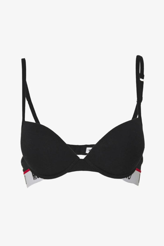 Reggiseno Push Up Banda Logo-moschino underwear-Nero-Donna-Zua4613 9003 0555-