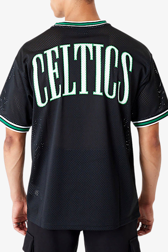 T-Shirt Maniche Corte Boston Celtics NBA Lifestyle Mesh-new era-Nero-Uomo-60416369-