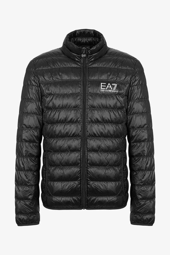 Piumino Leggero Full Zip Logo-emporio armani ea7-Nero-Uomo-8npb01 pn29z 1200-