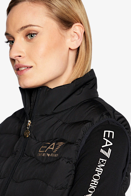 Gilet Piumino Full Zip Core Lady Packable-emporio armani ea7-Nero-Donna-8ntq08 tnf8z 0200-