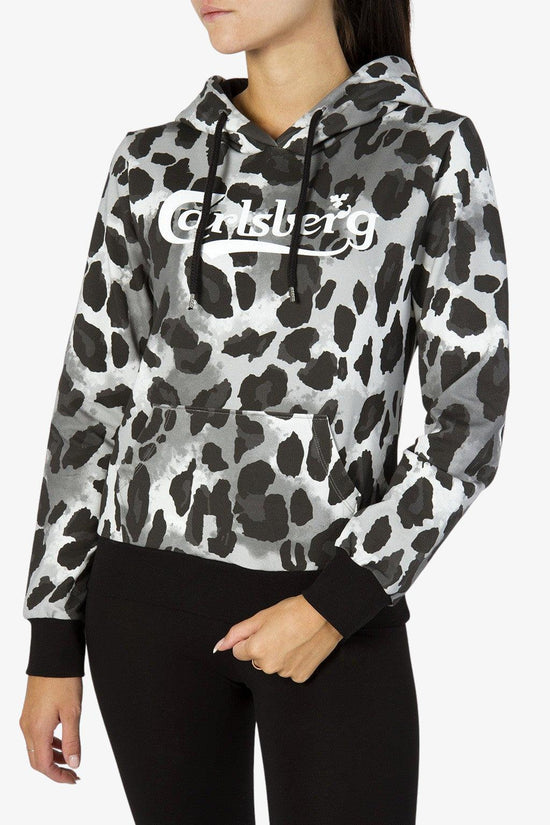 Felpa Con Cappuccio Maculata Big Logo-carlsberg-Grigio-Donna-Cbd4506 nero-