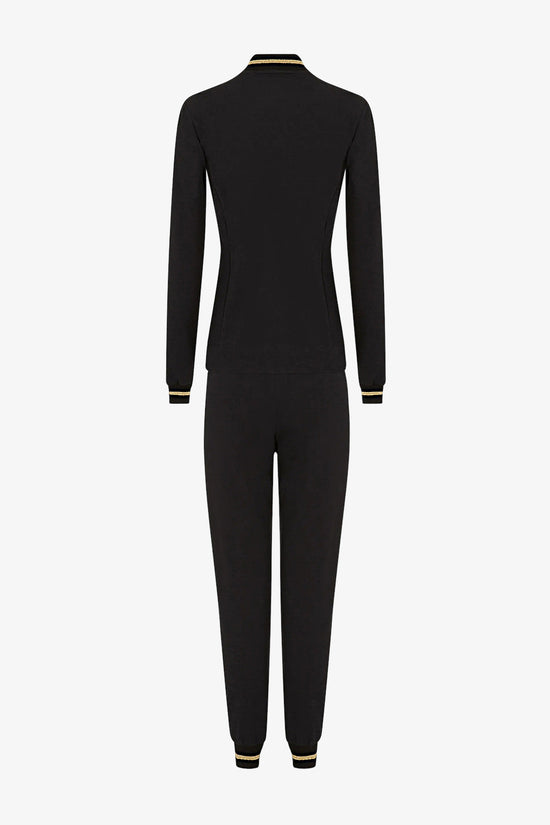 Tuta Full Zip Core Lady-emporio armani ea7-Nero-Donna-3rtv53 tjcqz 0200-