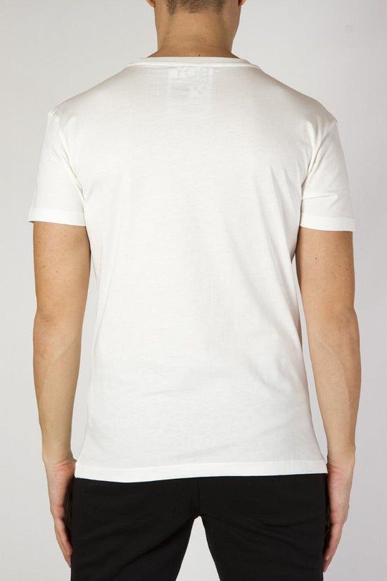T-Shirt Maniche Corte-boy london-Bianco-Uomo-Blu6198-