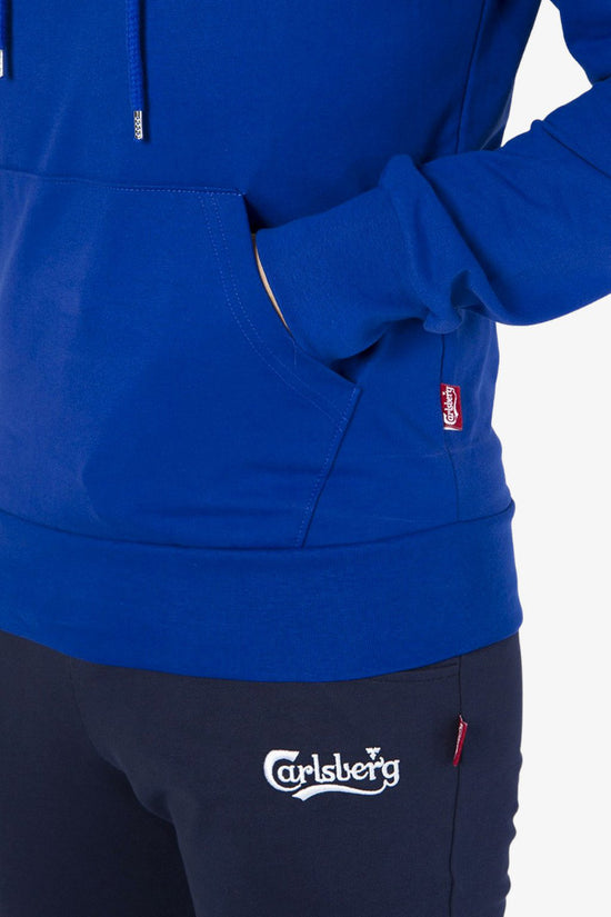 Felpa Con Cappuccio Big Logo-carlsberg-Blu-Uomo-Cbu5383-