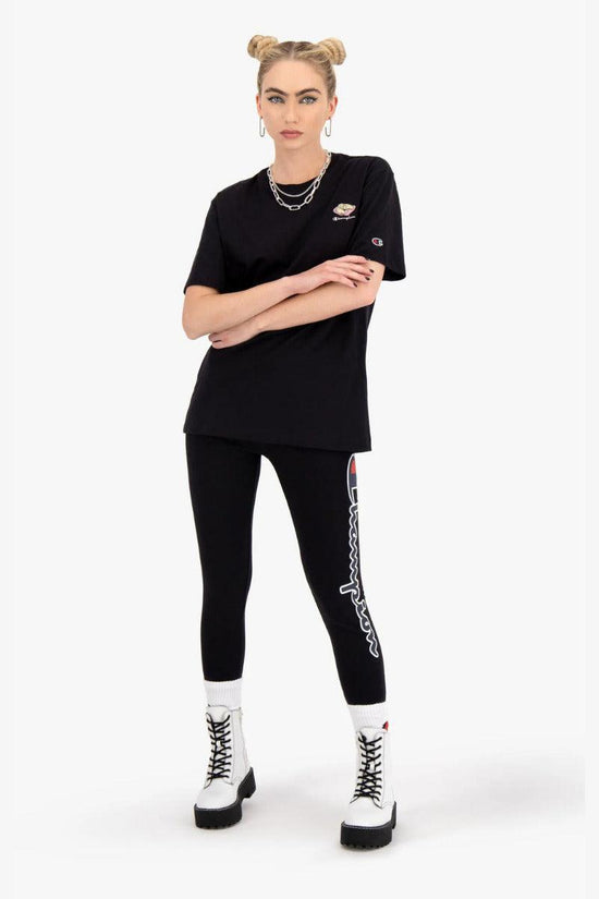 Leggings Big Logo-champion-Nero-Donna-114560 kk001-