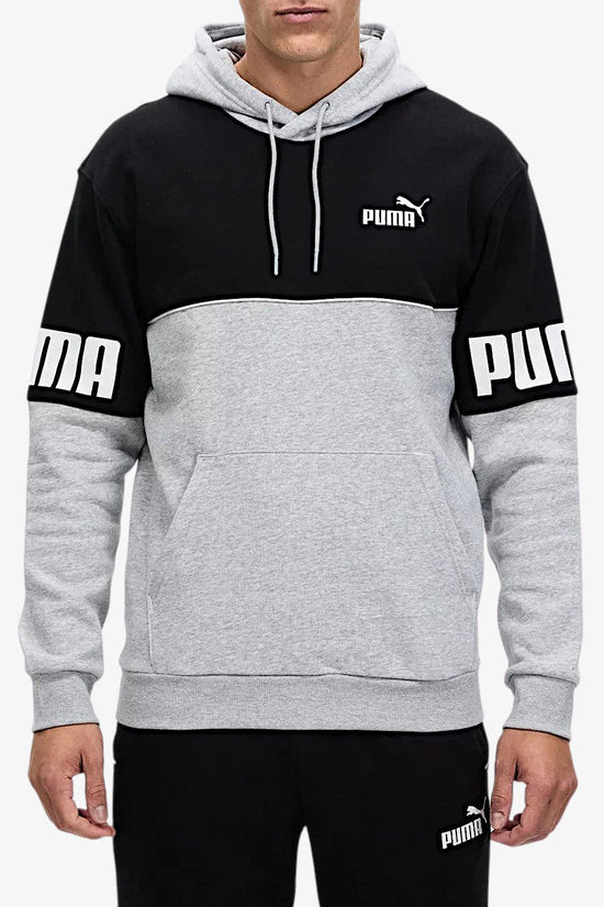 Felpa Con Cappuccio Power Colourblock-puma-Grigio-Uomo-849807 04-