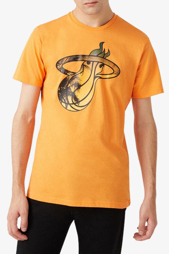 T-Shirt Maniche Corte Summer City Miami Heat-new era-Arancione-Uomo-11569529-