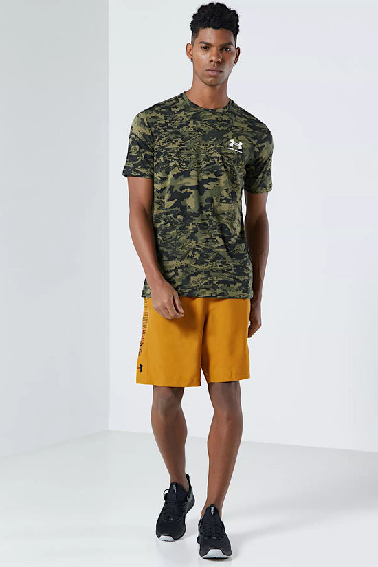 T-Shirt Maniche Corte ABC Camo-under armour-Verde-Uomo-1357727 001-
