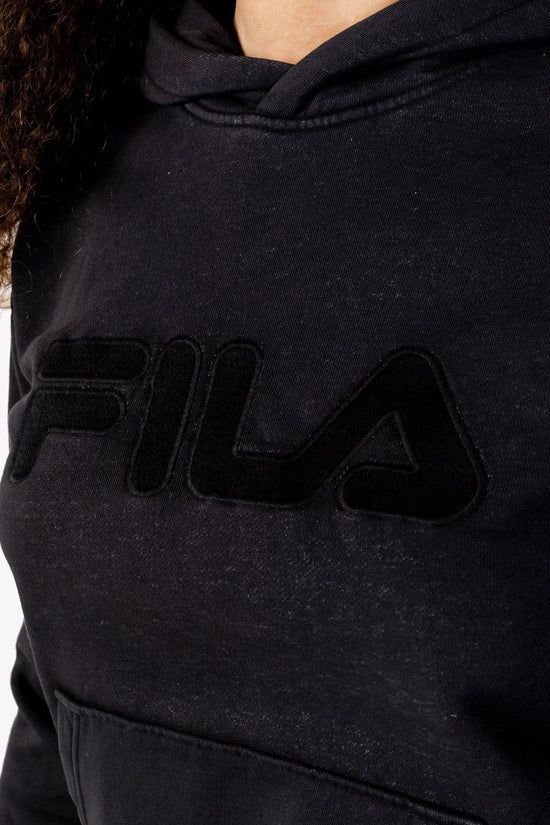 Felpa Con Cappuccio Bischkek-fila-Nero-Donna-Faw0405 80001-