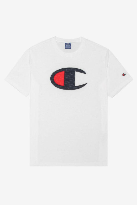 T-Shirt Maniche Corte Big Logo-champion-Bianco-Uomo-214405 ww001-