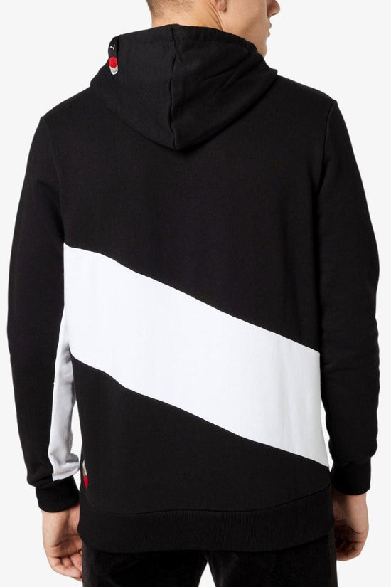 Felpa Con Cappuccio Colorblock Piccolo Logo Gold-puma-Nero-Uomo-846134 01-