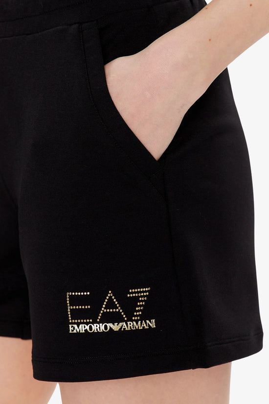 Shorts Evolution Logo Borchiette-emporio armani ea7-Nero-Donna-3rts63 tj9rz 1200-