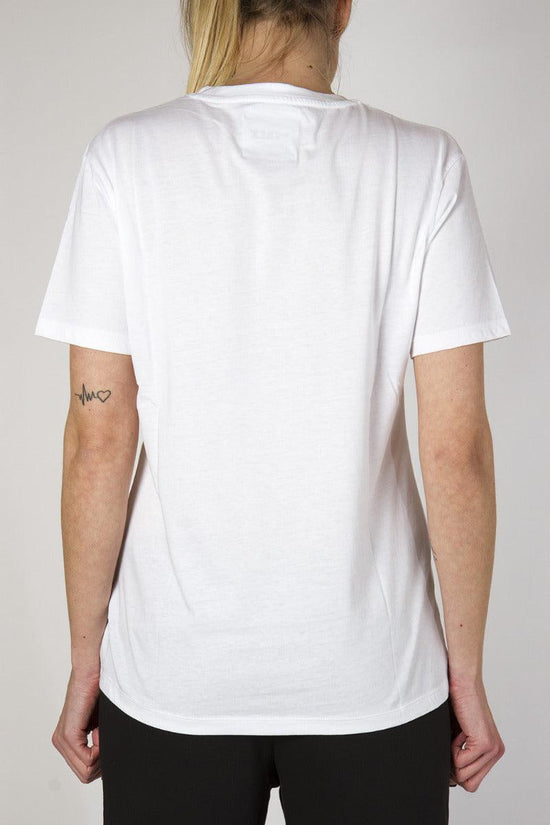 T-Shirt Maniche Corte Logo Glitter-pyrex-Bianco-Donna-20epb34234-