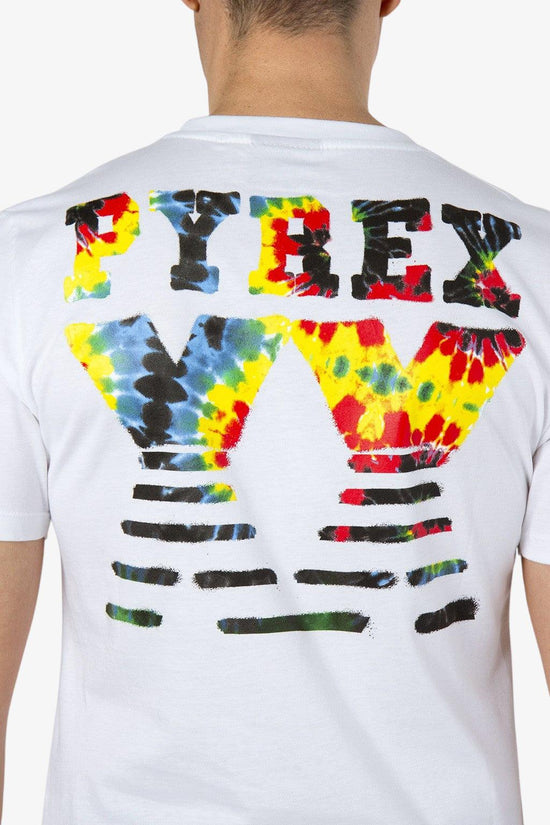 T-Shirt Maniche Corte Logo XX Tye Dye-pyrex-Bianco-Uomo-22epb43029-