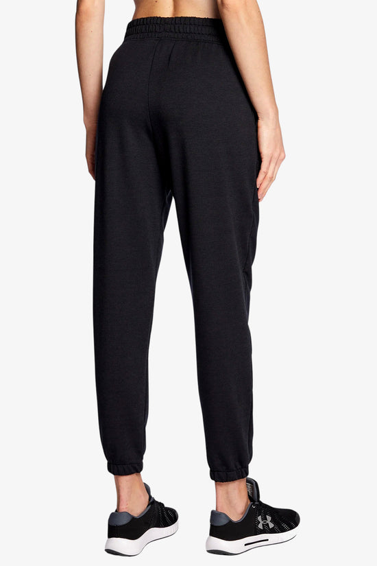 Pantaloni Rival Terry-under armour-Nero-Donna-1369854 001-